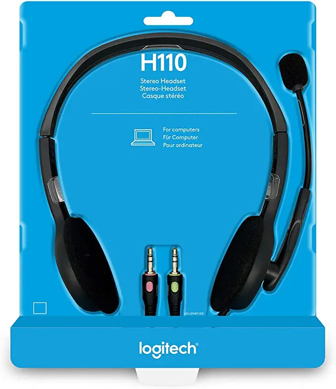 Logitech H110 Wired Stereo Headset - Image 3