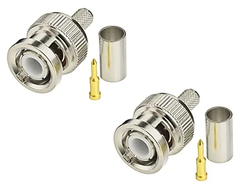 TE Connectivity BNC Straight Plug Hex 50Ohm RG141 A/U Male - Image 3
