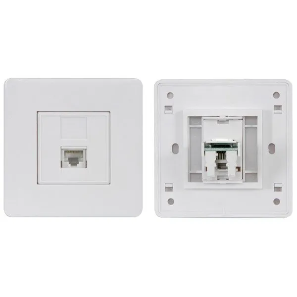 Siemon Cat 6 Single Face Plates with modules