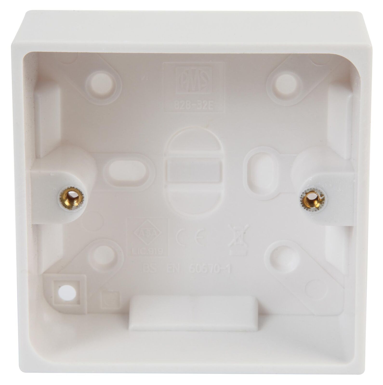 Single Socket white pattress box - Image 3