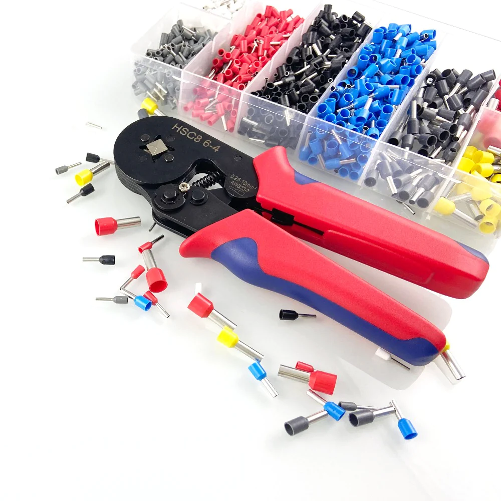Wire ferrule crimping tool