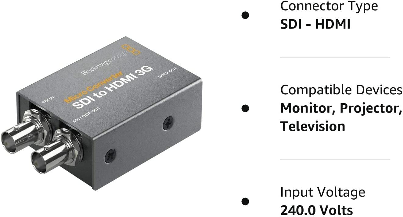 Blackmagic Design Micro Converter SDI to HDMI 3G (with Power Supply) - Image 2