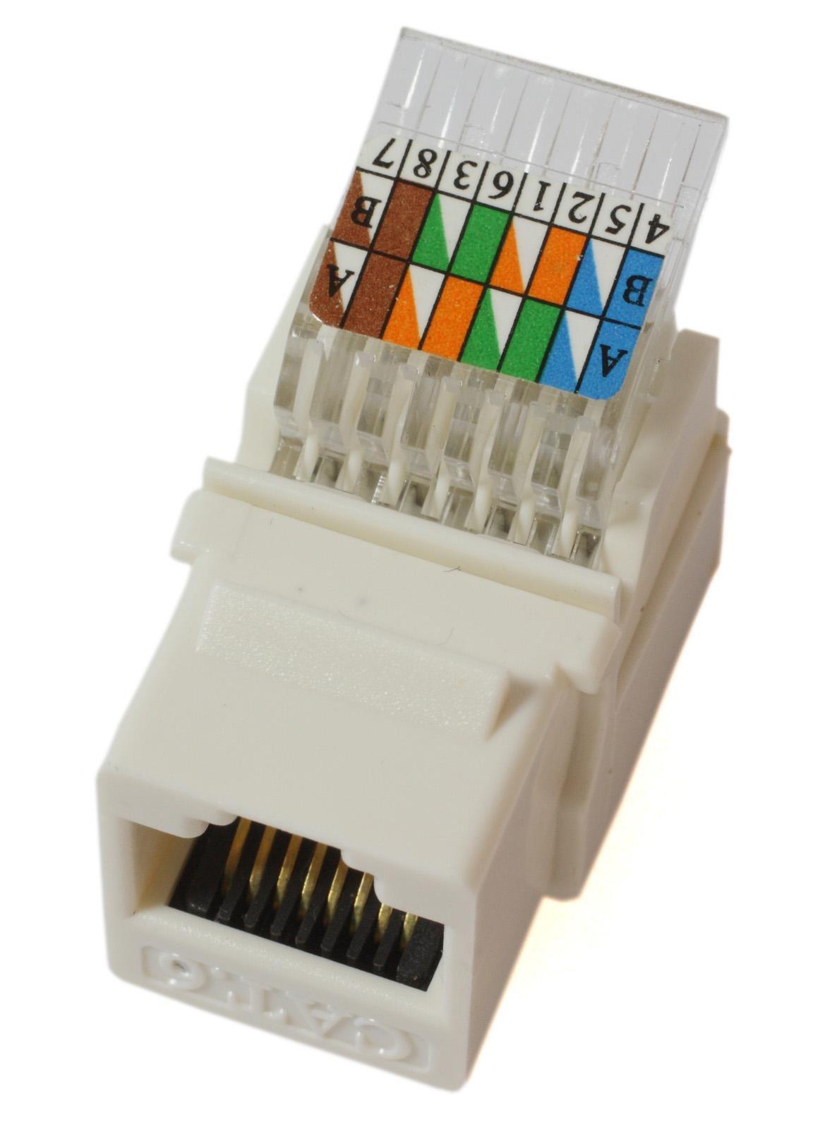 RJ45 CAT 6 Self-locking Network Modules