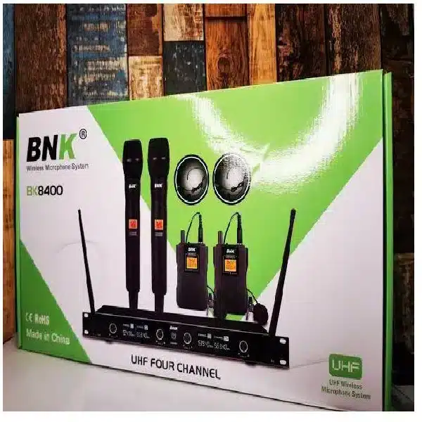BNK BK8400 2 hand held 2 lapels wireless microphone - Image 2