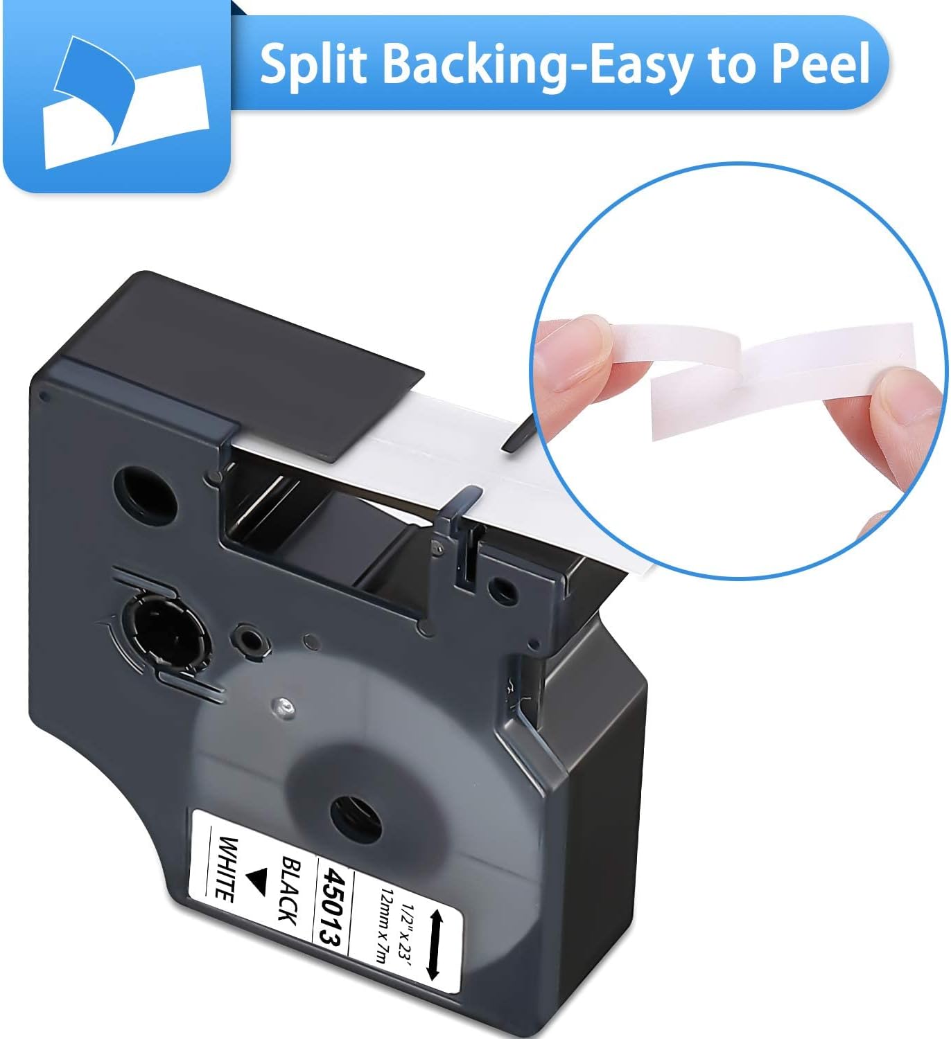 Dymo D1 Standard Labelling Tape 9mm X 7m - Image 5