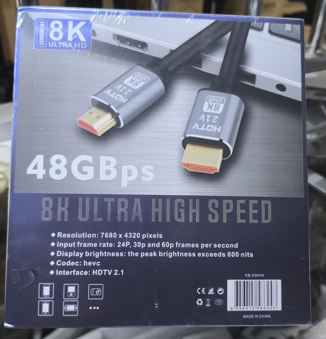 8k 10M HDMI Cable Gold Plated - Image 2