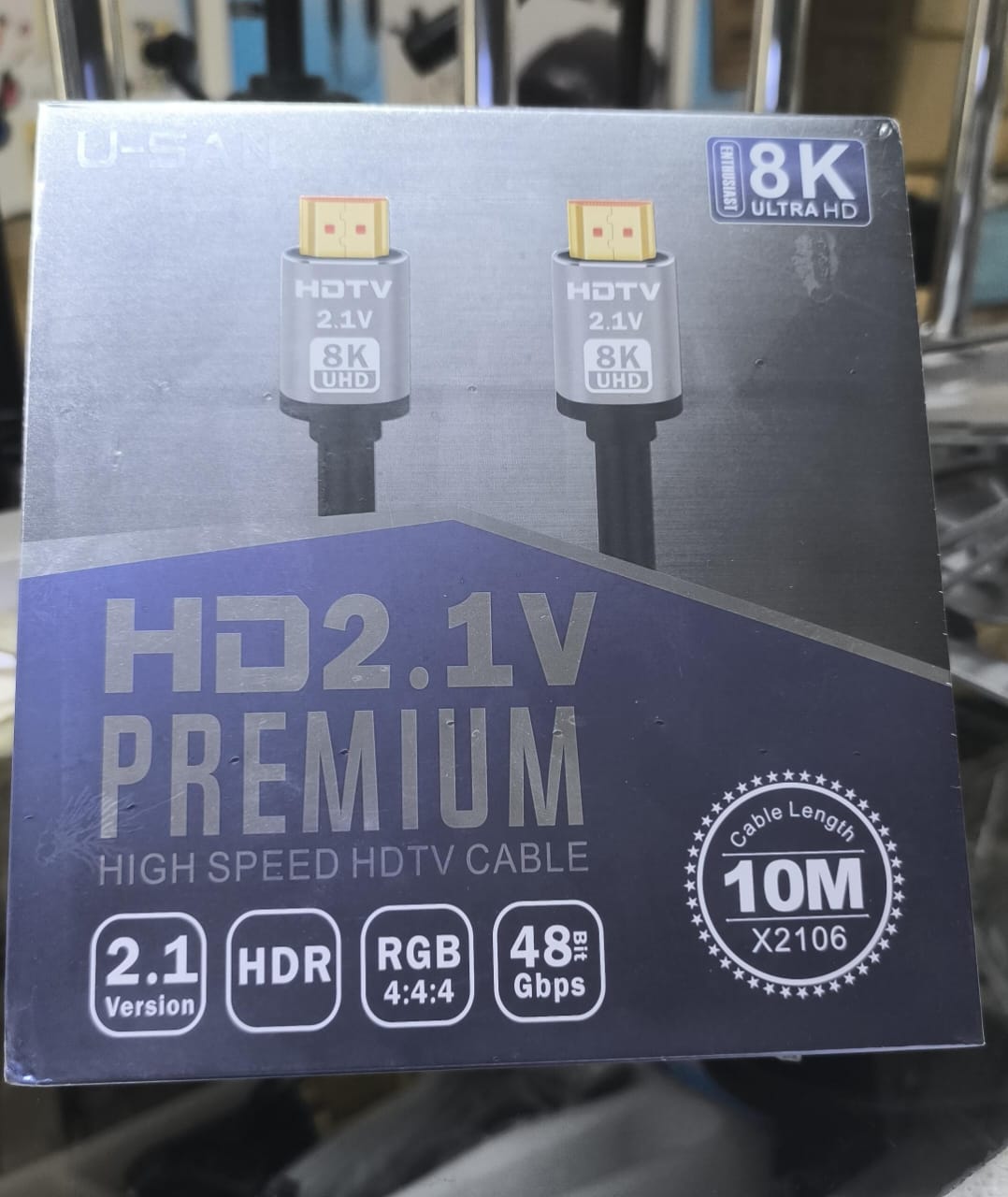 8k 10M HDMI Cable Gold Plated