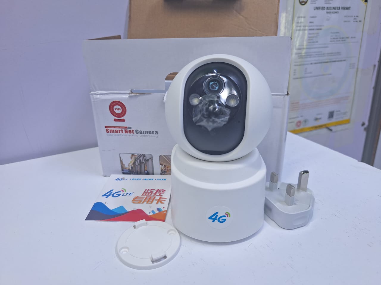 V380 table camera with 5000mah battery 4G mode