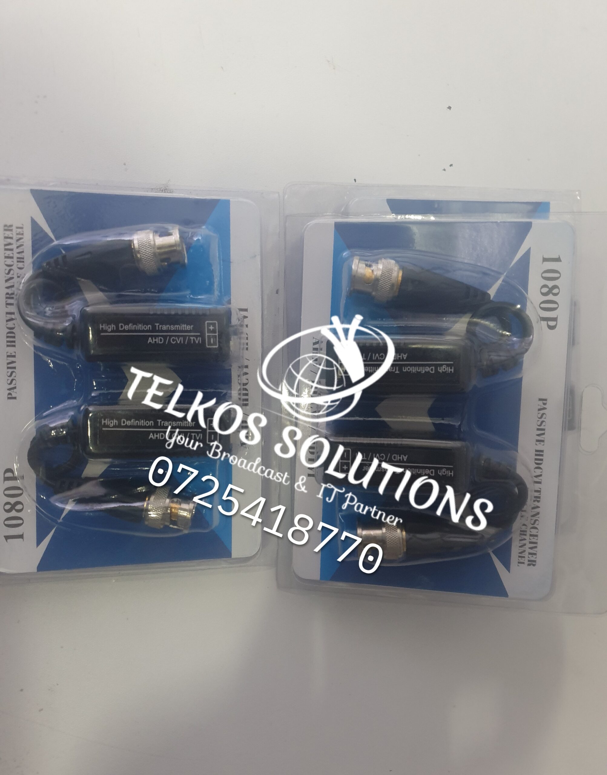 1 Pair CCTV Video Balun Twisted BNC Passive Transceivers - Image 2