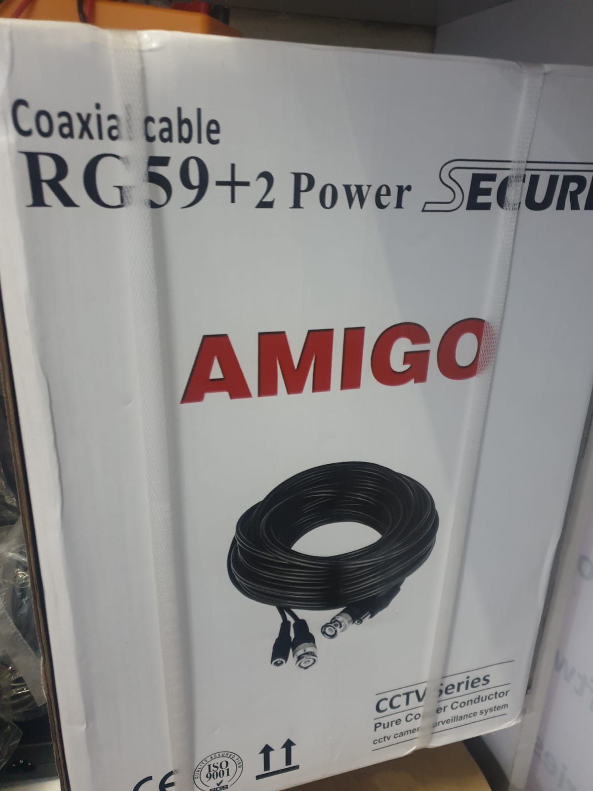 100M RG59+2 Power CCTV Coaxial Cable
