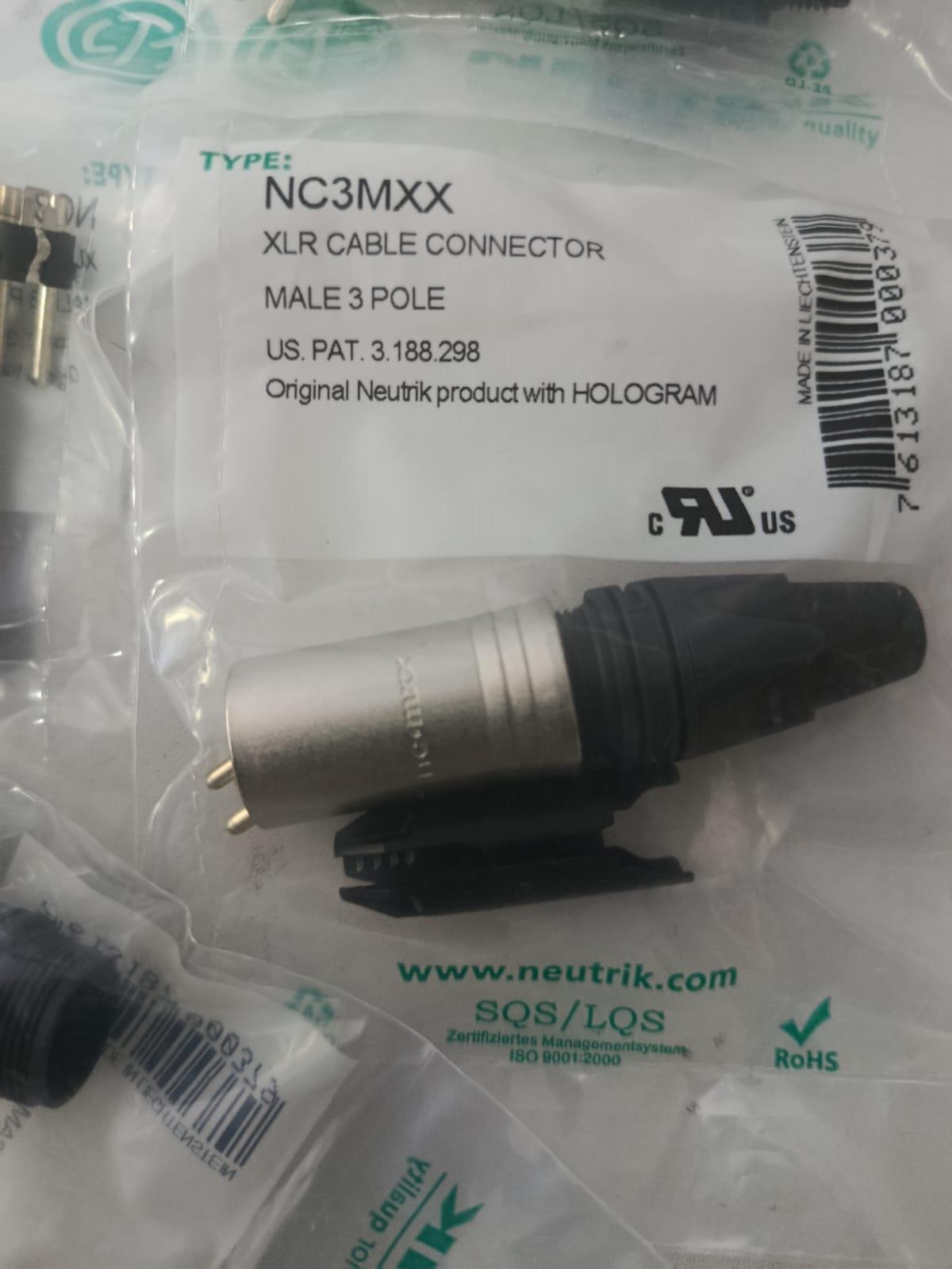 XLR Cable connector male 3 pole - Image 4