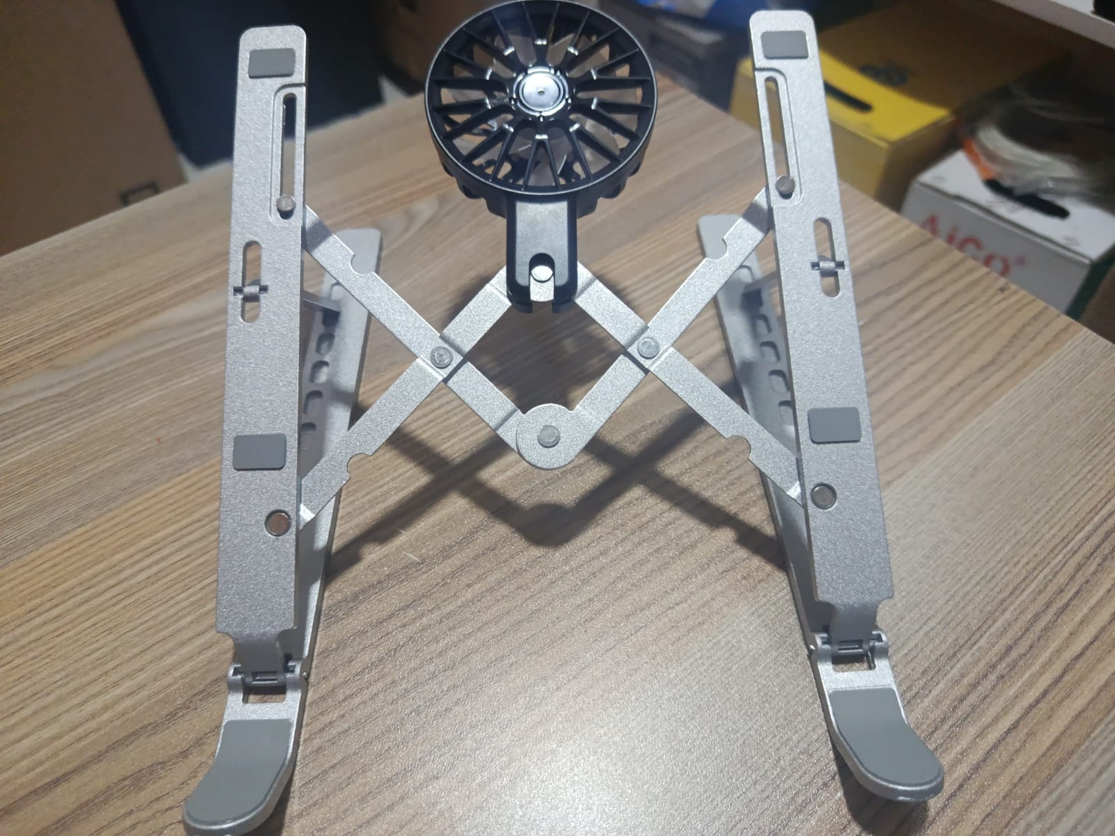 Fold-able Laptop Stand With Heat Sink Fan - Image 12