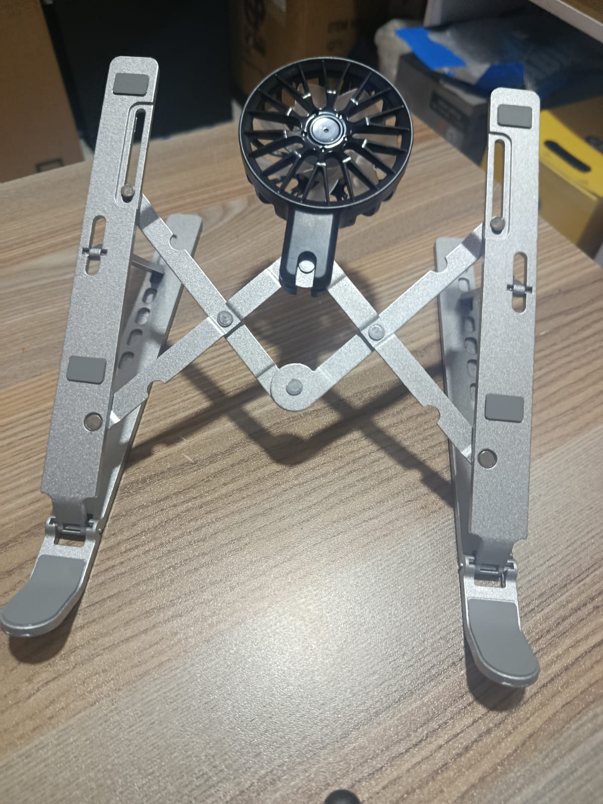 Fold-able Laptop Stand With Heat Sink Fan