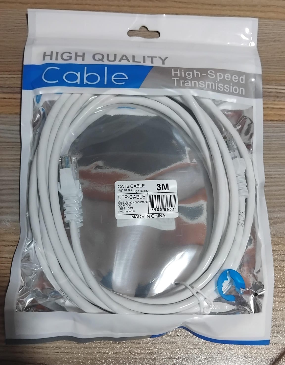 High Quality 3M Cat 6 Ethernet Patch cord