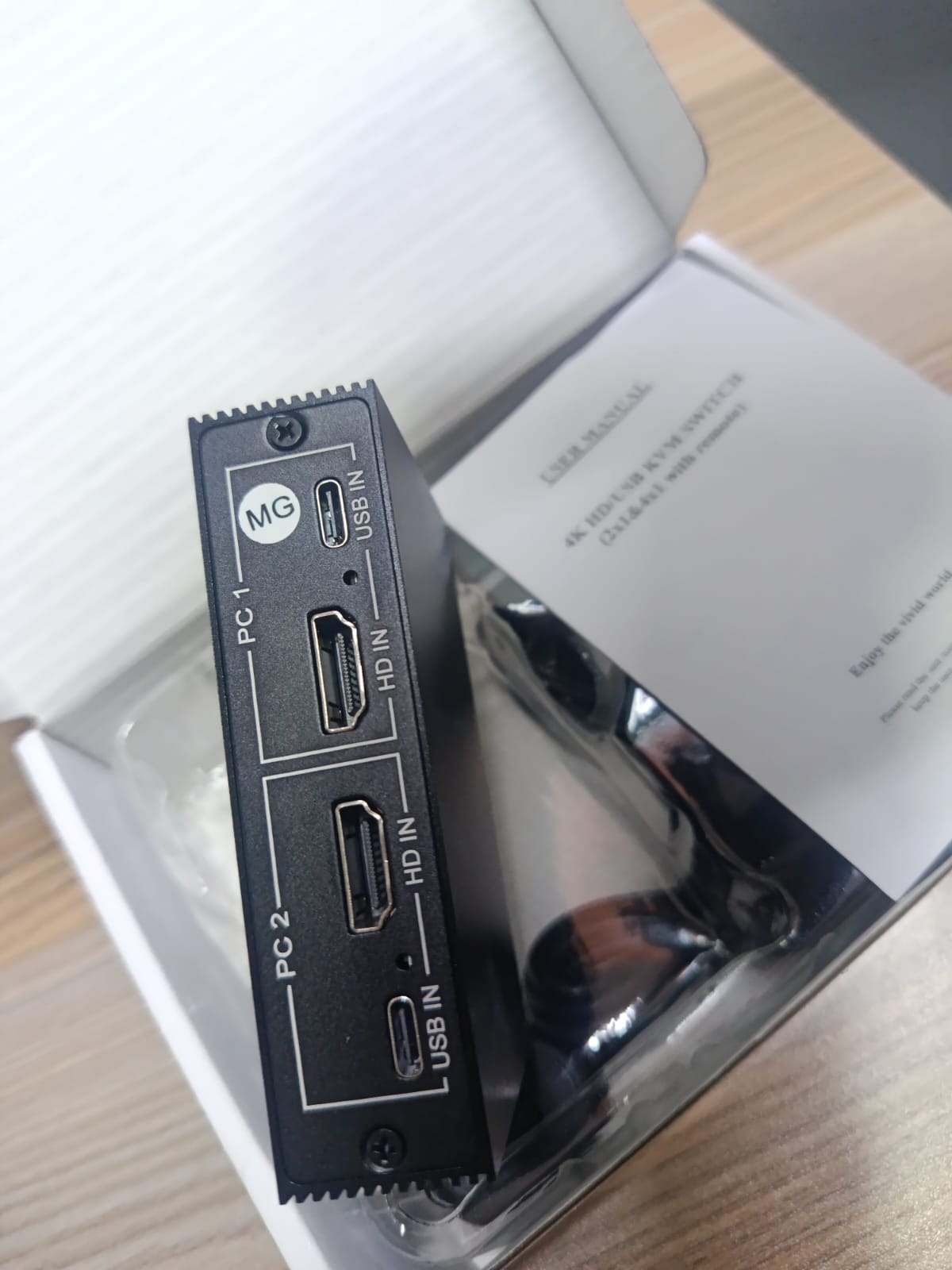 4K HDMI USB KVM Switch 2X1 with Remote New - Image 10