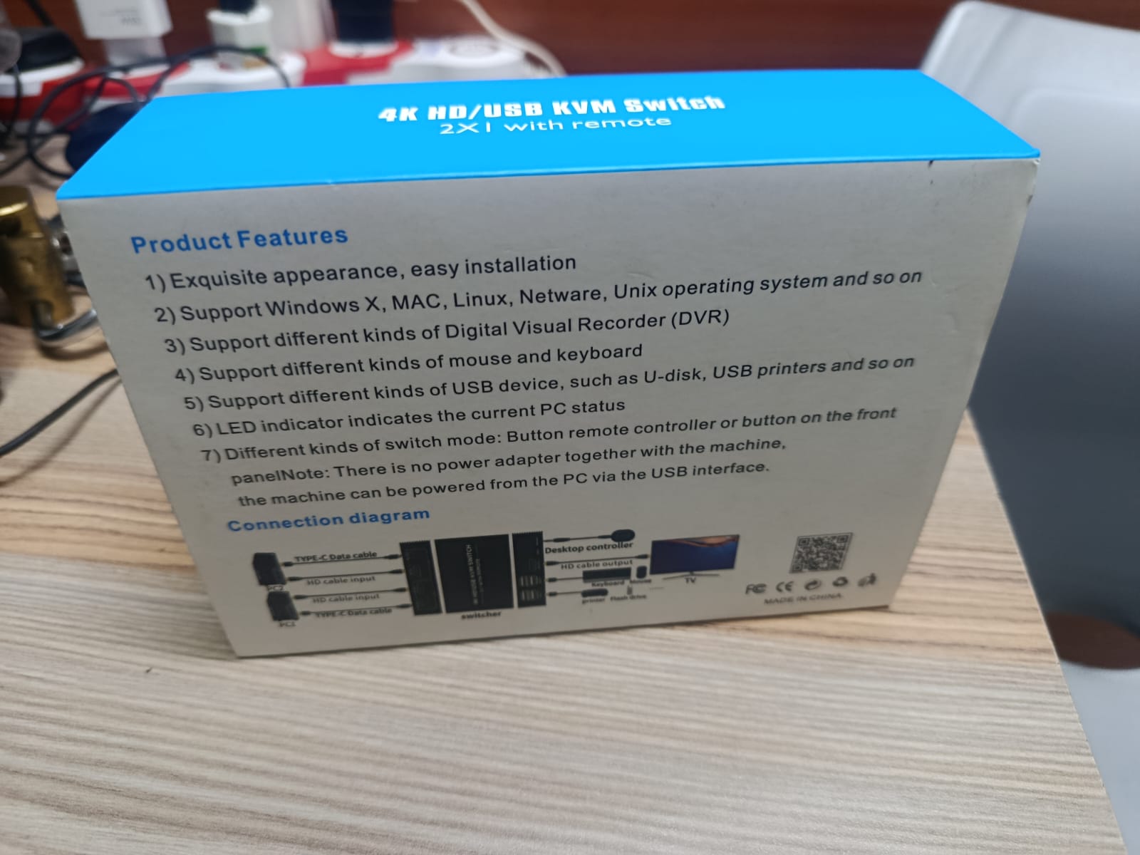 4K HDMI USB KVM Switch 2X1 with Remote New - Image 6