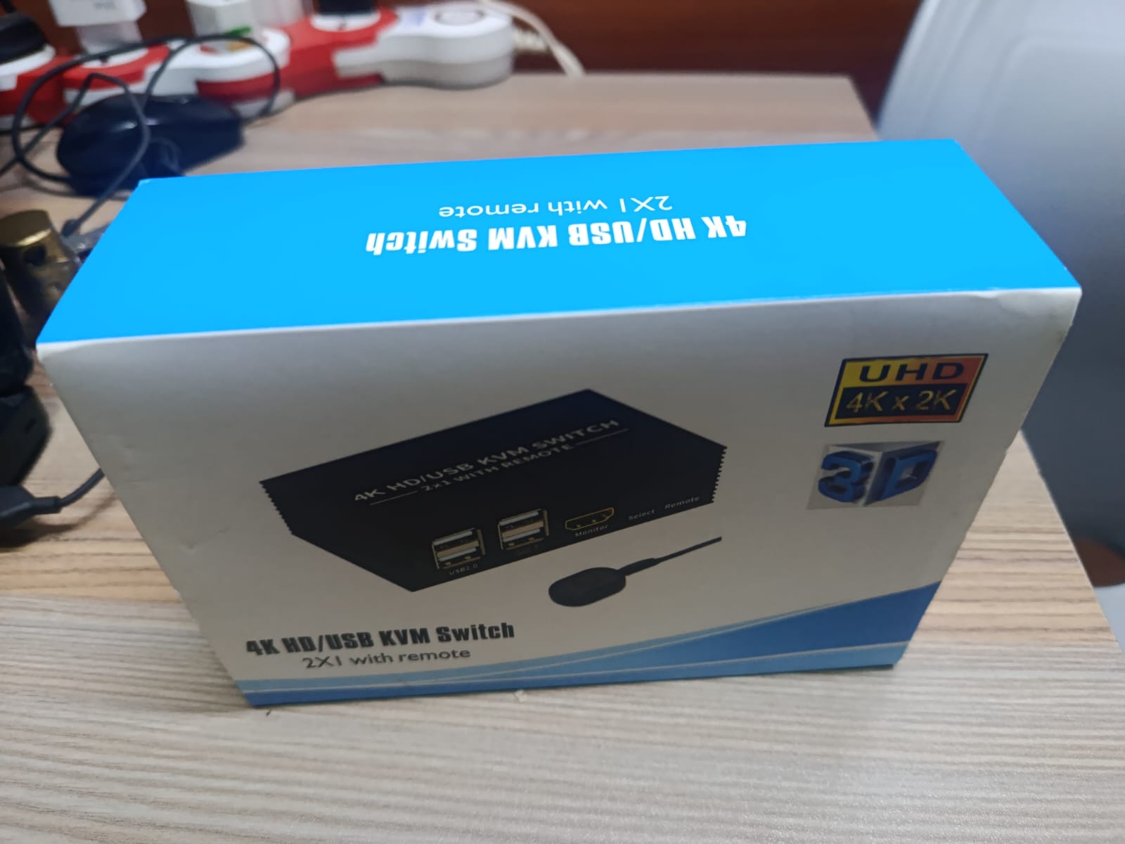 4K HDMI USB KVM Switch 2X1 with Remote New - Image 5